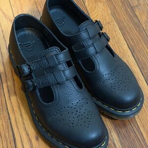 Dr Martens 8065-Black Double-Buckle Mary Jane Shoes (worn twice)